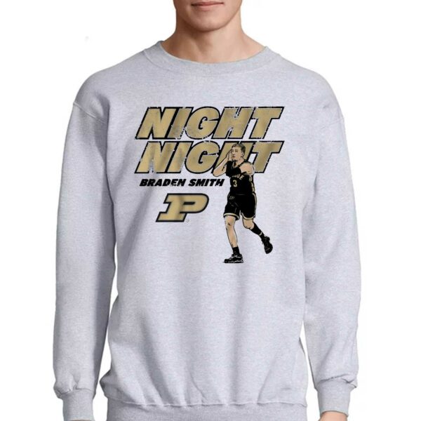 Purdue Basketball Braden Smith Night-night Shirt