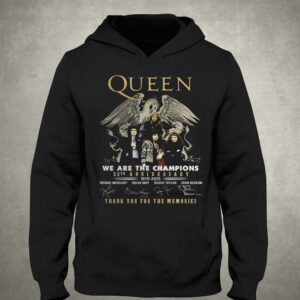 Queen We Are The Champions 55th Anniversary 1970 – 2025 Thank You For The Memories T-shirt 2 Queen We Are The Champions 55th Anniversary 1970 2025 Thank You For The Memories T shirt 3
