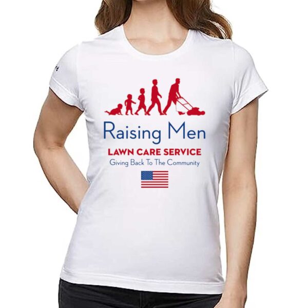 Raising Men Lawn Care Service Giving Back To The Community Usa Shirt