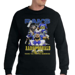 Rams Aaron Donald 2014 2023 Thank You For The Memories T shirt 4