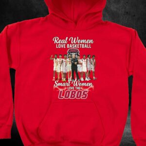 Real Women Love Basketball Smart Women Love The Lobos T shirt 3