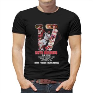 Rhys Hoskins Big Fella Philadelphia Phillies 2017 – 2022 Thank You For The Memories T-shirt Rhys Hoskins Big Fella Philadelphia Phillies 2017 – 2022 Thank You For The Memories T-shirt