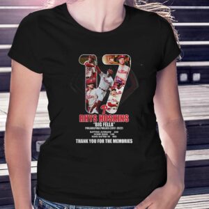 Rhys Hoskins Big Fella Philadelphia Phillies 2017 – 2022 Thank You For The Memories T-shirt