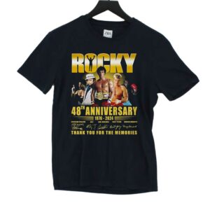 Rocky 48th Anniversary 1976-2024 Thank You For The Memories T-shirt Rocky 48th Anniversary 1976-2024 Thank You For The Memories T-shirt