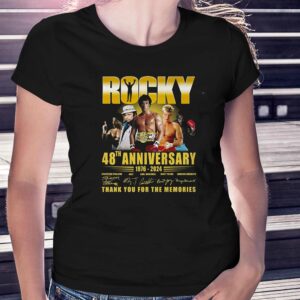 Rocky 48th Anniversary 1976-2024 Thank You For The Memories T-shirt