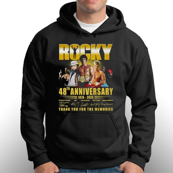 Rocky 48th Anniversary 1976-2024 Thank You For The Memories T-shirt