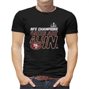 San Francisco 49ers 2023 Nfc Champions Locker Room Trophy Collection T-shirt San Francisco 49ers 2023 Nfc Champions Locker Room Trophy Collection T-shirt