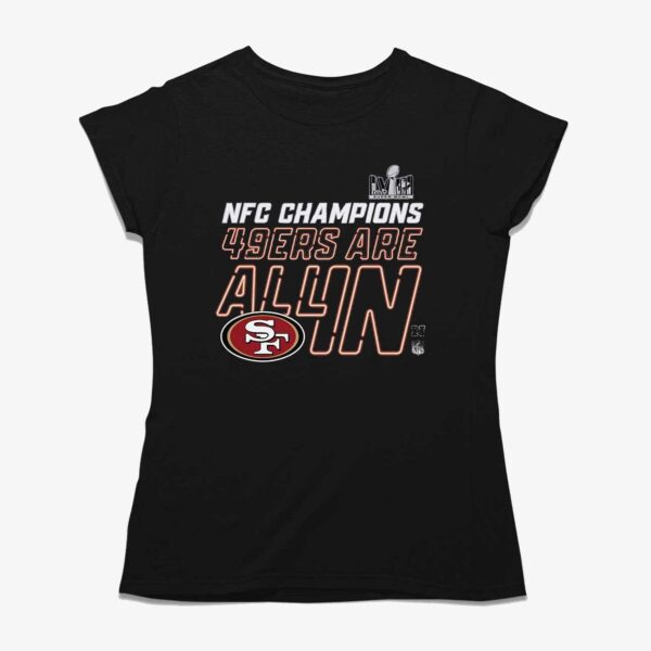 San Francisco 49ers 2023 Nfc Champions Locker Room Trophy Collection T-shirt