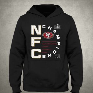 San Francisco 49ers 2023 Nfc Champions Right Side Draw T shirt 3