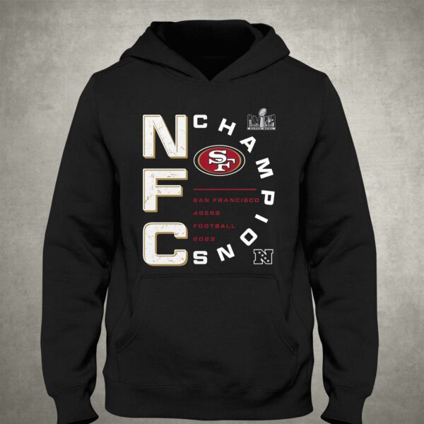 San Francisco 49ers 2023 Nfc Champions Right Side Draw T-shirt