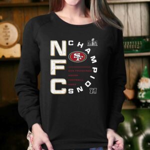 San Francisco 49ers 2023 Nfc Champions Right Side Draw T shirt 4