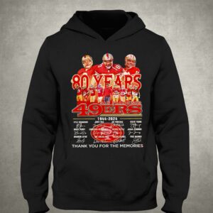 San Francisco 49ers 80 Years 1944 2024 Thank You For The Memories Signatures Shirt 2 San Francisco 49ers 80 Years 1944 2024 Thank You For The Memories Signatures Shirt 3