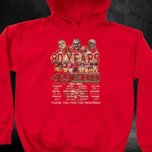 San Francisco 49ers 80 Years Of 1944 – 2024 Thank You For The Memories T-shirt 2 San Francisco 49ers 80 Years Of 1944 2024 Thank You For The Memories T shirt 3