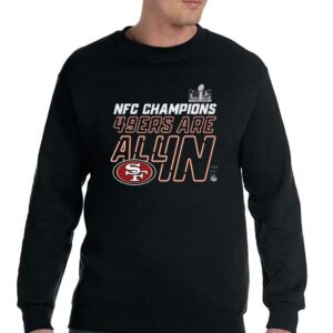 San Francisco 49ers Are All In 2023 Nfc Champions Shirt 4