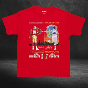 San Francisco 49ers On Saturdays And Golden State Warriors On Sundays T shirt 4