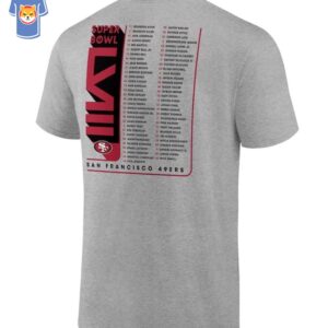 San Francisco 49ers Super Bowl Lviii Team Members Roster T-shirt