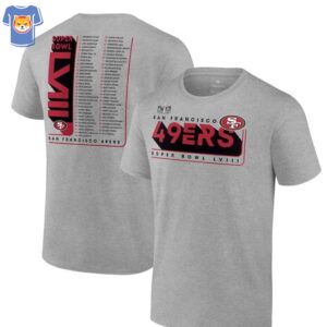 San Francisco 49ers Super Bowl Lviii Team Members Roster T-shirt 2 San Francisco 49ers Super Bowl Lviii Team Members Roster T shirt 3