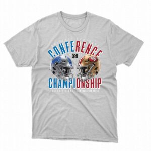 San Francisco 49ers Vs Detroit Lions 2023 Nfc Championship Matchup T-shirt San Francisco 49ers Vs Detroit Lions 2023 Nfc Championship Matchup T-shirt