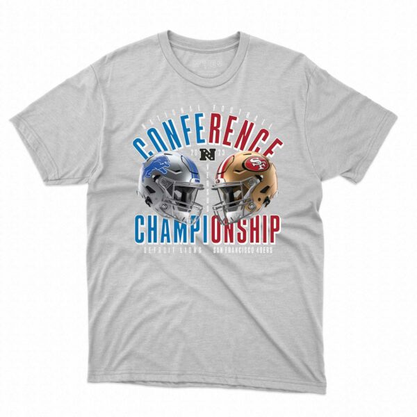 San Francisco 49ers Vs Detroit Lions 2023 Nfc Championship Matchup T-shirt