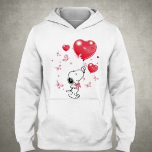 Snoopy Heart Bubbles Butterflies Valentine's Day Shirt 2 Snoopy Heart Bubbles Butterflies Valentines Day Shirt 3