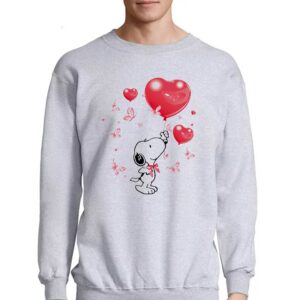 Snoopy Heart Bubbles Butterflies Valentine's Day Shirt 3 Snoopy Heart Bubbles Butterflies Valentines Day Shirt 4