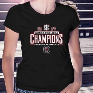 South Carolina Gamecocks 2024 Sec Women’s Basketball Regular Season Champions Locker Room T-shirt