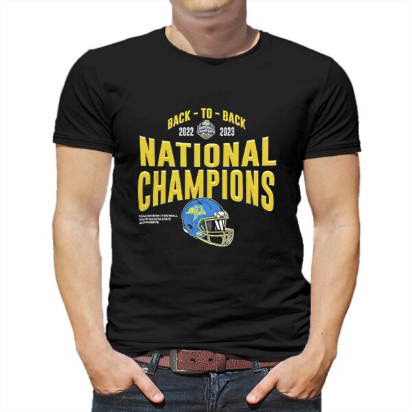 South Dakota State Jackrabbits 2023 National Champions Helmet Back To Back Shirt