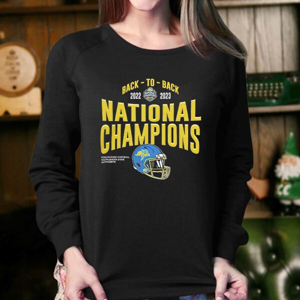 South Dakota State Jackrabbits 2023 National Champions Helmet Back To Back Shirt