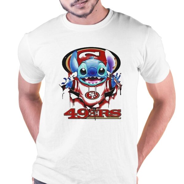 Stitch Inside San Francisco 49ers Logo 2024 Shirt