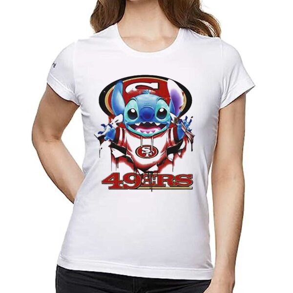 Stitch Inside San Francisco 49ers Logo 2024 Shirt