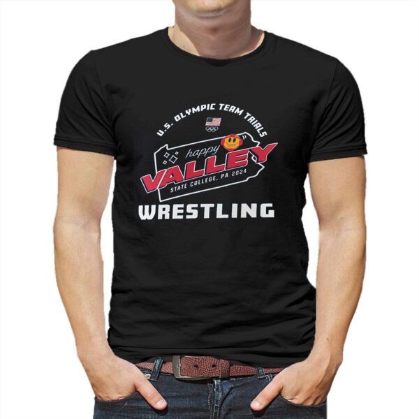 Team Usa Us Olympic Team Wrestling Trials Happy Valley T-shirt