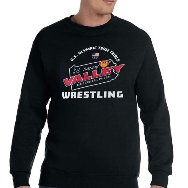 Team Usa Us Olympic Team Wrestling Trials Happy Valley T-shirt