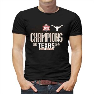 Texas Longhorns 2024 Big 12 Women’s Basketball Conference Tournament Champions Locker Room T-shirt Texas Longhorns 2024 Big 12 Women’s Basketball Conference Tournament Champions Locker Room T-shirt