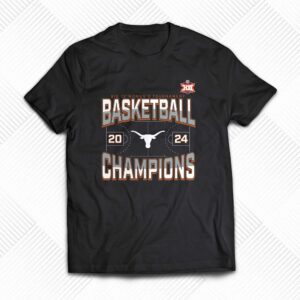 Texas Longhorns 2024 Big 12 Women’s Basketball Conference Tournament Champions Three Pointer T-shirt Texas Longhorns 2024 Big 12 Women’s Basketball Conference Tournament Champions Three Pointer T-shirt
