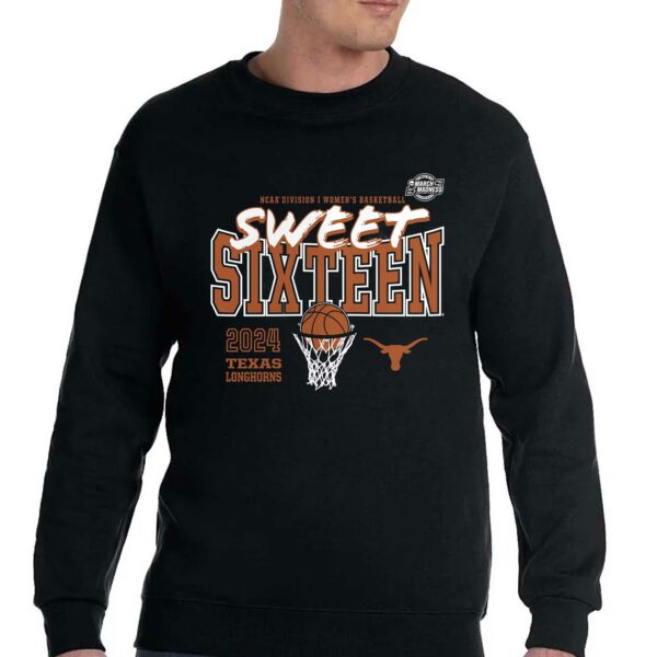 Texas Longhorns 2024 Ncaa Tournament March Madness Sweet 16 Fast Break T-shirt