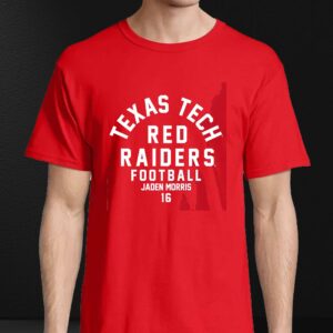 Texas Tech Red Raiders Ncaa Football Jaden Morris T-shirt 3 Texas Tech Red Raiders Ncaa Football Jaden Morris T shirt 4