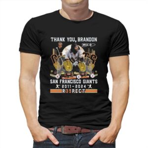 Thank You Brandon San Francisco Giants 2011-2024 R35pect T-shirt Thank You Brandon San Francisco Giants 2011-2024 R35pect T-shirt