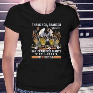 Thank You Brandon San Francisco Giants 2011-2024 R35pect T-shirt