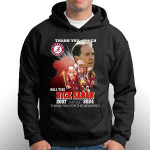 Thank You Coach Roll Tide Nick Saban 2007 – 2024 Thank You For The Memories T-shirt 2 Thank You Coach Roll Tide Nick Saban 2007 2024 Thank You For The Memories T shirt 3