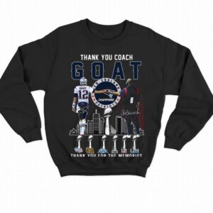 Thank You Goat Bill Belichick And Brady New England Patriots Champions Thank You For The Memories T-shirt 3 Thank You Goat Bill Belichick And Brady New England Patriots Champions Thank You For The Memories T shirt 4