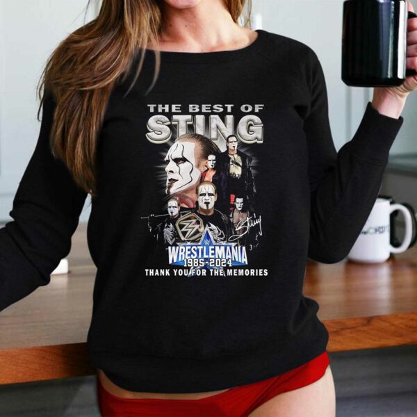 The Best Of Sting Steve Borden 1985-2024 Thank You For The Memories T-shirt