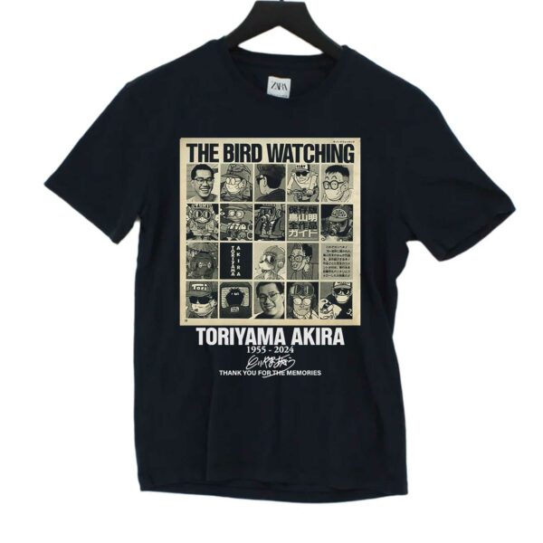 The Bird Watching Toriyama Akira 1955-2024 Thank You For The Memories T-shirt