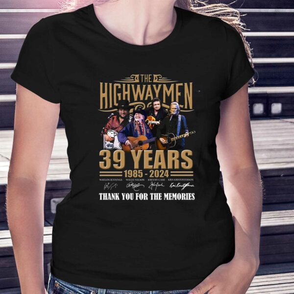 The Highwaymen 39 Years 1985 – 2024 Thank You For The Memories T-shirt