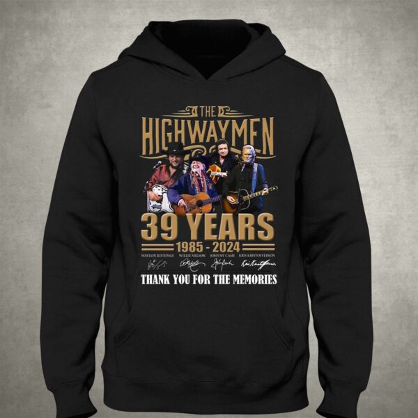 The Highwaymen 39 Years 1985 – 2024 Thank You For The Memories T-shirt