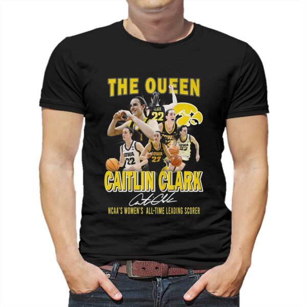 The Queen Caitlin Clark Ncaas Womens All-time Leading Scorer T-shirt