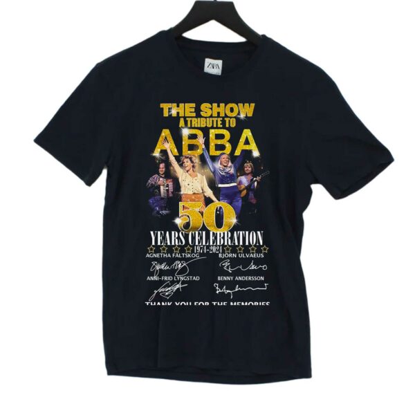 The Show A Tribute To Abba 50 Years Celebration 1974 – 2024 Thank You For The Memories T-shirt