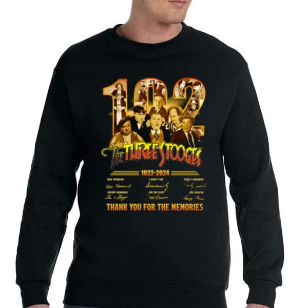 The Three Stooges 102th Anniversary 1922 – 2024 Thank You For The Memories T-shirt