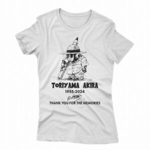 Toriyama Akira 1955-2024 Thank You For The Memories T-shirt