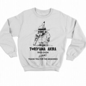 Toriyama Akira 1955-2024 Thank You For The Memories T-shirt 3 Toriyama Akira 1955 2024 Thank You For The Memories T shirt 4
