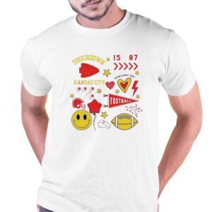 Touchdown 15 87 Kansas City Chiefs Football Est 1960 Shirt
